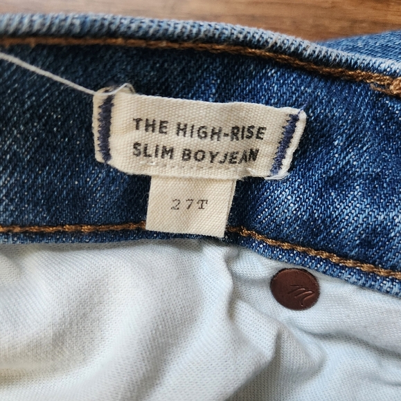 Madewell High-rise Slim Boyfriend size 27 - Picture 4 of 6